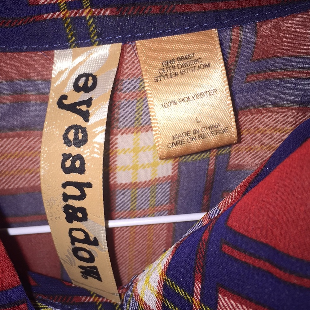 Plaid Button Up - Picture 2 of 2
